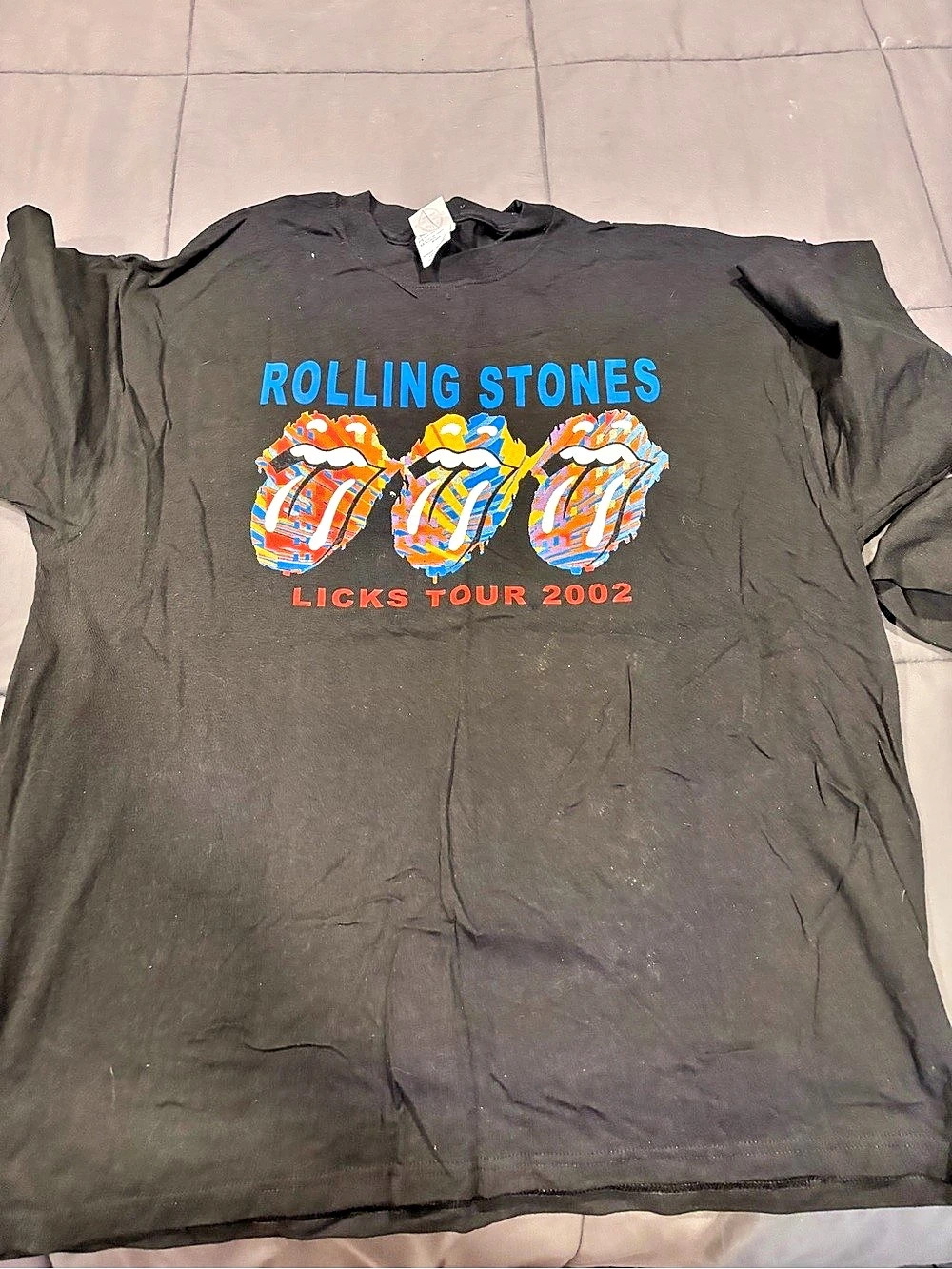 The Rolling Stones Rolling Stones Licks Tour 2002 Long Sleeve Concert T-Shirt